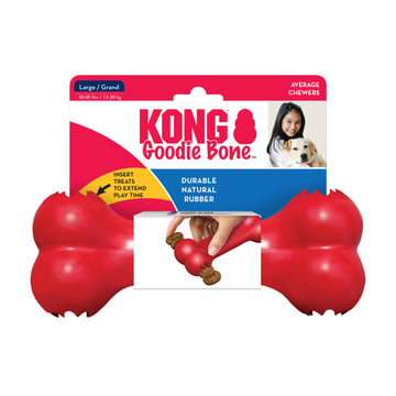 KONG Goodie Bone - Puppy Dog Fetch Chew Toy - Large  -Tough USA made
