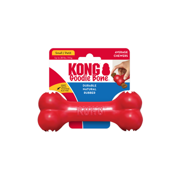 KONG Goodie Bone - Puppy Dog Fetch Chew Toy - Small -Tough USA made