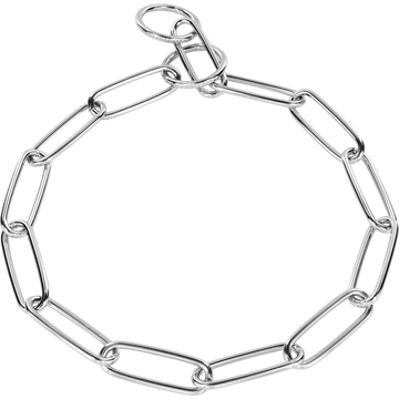 Herm Sprenger Fur Saver Dog Check Collar - Long Link Chrome Plated Chain