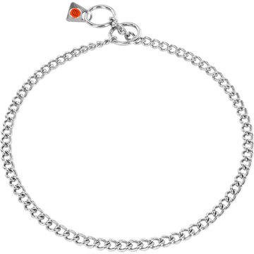 Herm Sprenger Dog Check Collar-Round Link Stainless Steel Rust Free Chain 2.0mm