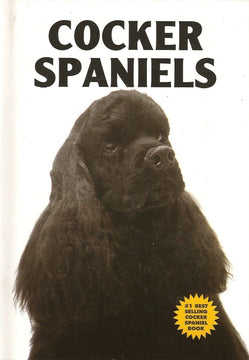 Front cover of Cocker Spaniels by Bart King, featuring a black Cocker Spaniel on a white background
